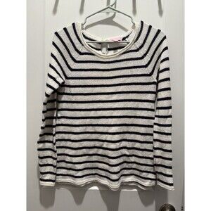 Lilly Pulitzer Sweater Size XS Nautical Quiet Luxury Beach Coastal Cotton